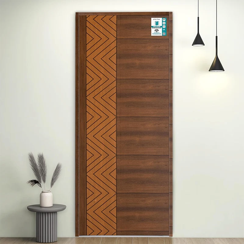 Porta interna de laminado de PVC moderno
